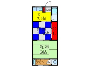 岩本マンションの物件間取画像